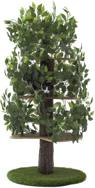 On2 Haustiere Katzenbaum mit Blättern